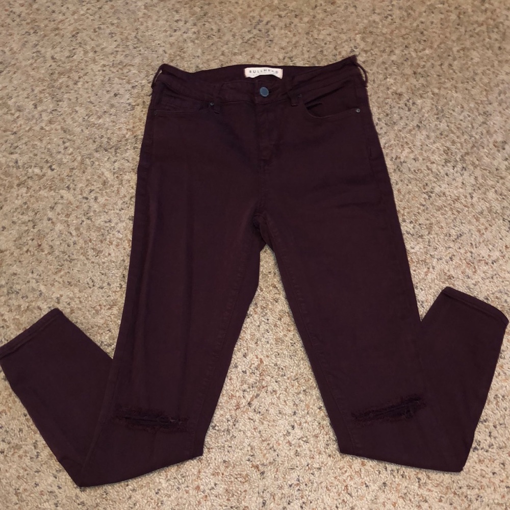 Bullhead Pacsun High Rise Distressed Skinny Jeans